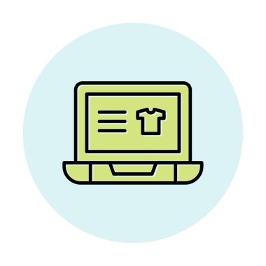 Projeniz için çevrimiçi alışveriş simgesi