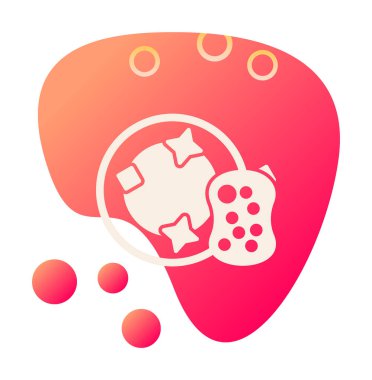 Tabak Süngeri web simgesi, vektör illüstrasyonu