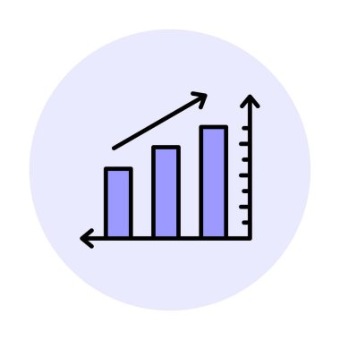 Grafik. Web simgesi basit illüstrasyon 
