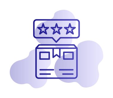 Teslimat kutusu simgesi, vektör illüstrasyonu basit tasarım