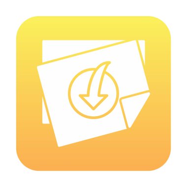  Dosya indir simgesi, vektör çizim