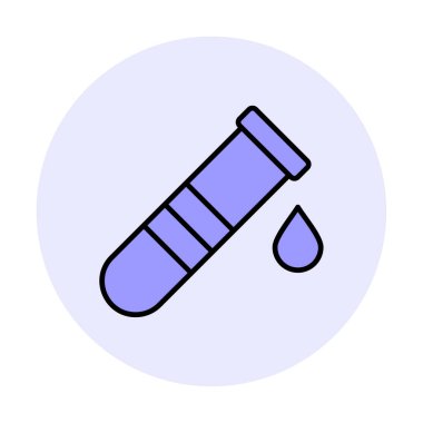 test tübü ikon vektör çizimi