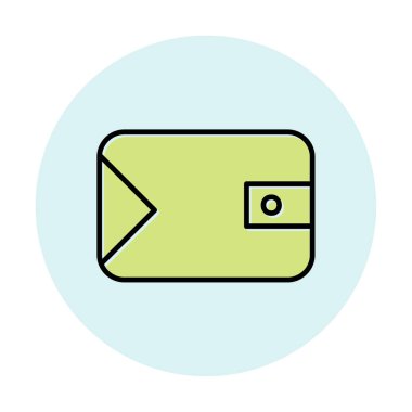 cüzdan web simgesi basit illüstrasyon