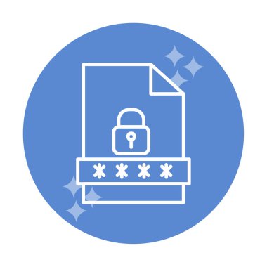 Dosya Parolası vektör çizimi