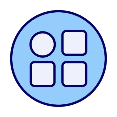 Menü web simgesi, vektör çizim