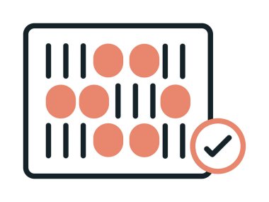 Bitiş noktası simgesi vektör illüstrasyon tasarımı