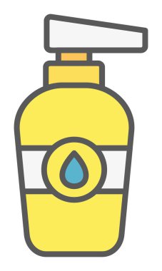 Beyaz arkaplanda bebek yağı vektör illüstrasyonu