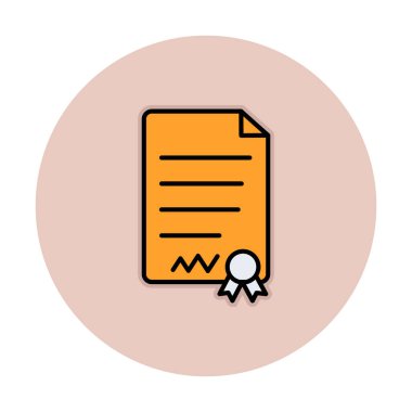 Beyaz arkaplanda diploma vektör illüstrasyonu