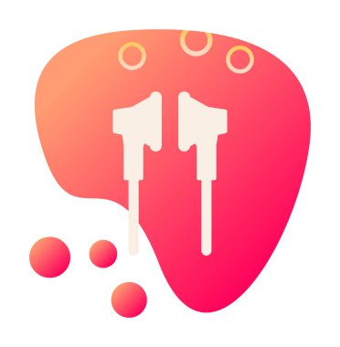 Kulaklık simge vektör çizim