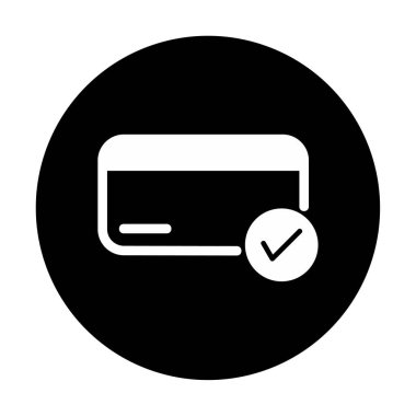 Kredi kartı ikonu vektör illüstrasyonu