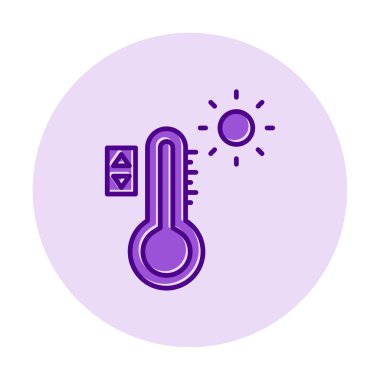 Sıcaklık Denetim simgesi, vektör resimleme 