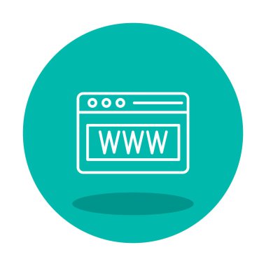 Web tarayıcı simgesi, vektör çizim