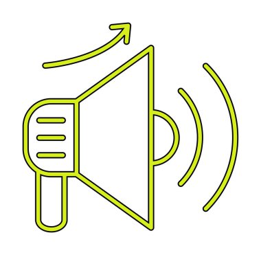 Basit Pazarlama Incerase simgesi, vektör illüstrasyonu