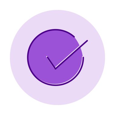 işaret simgesini işaretle, vektör illüstrasyonu basit tasarım