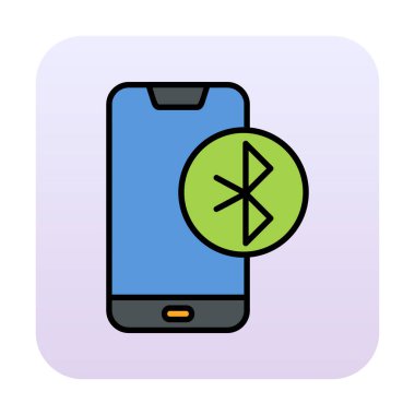 Bluetooth simgesi vektör çizim