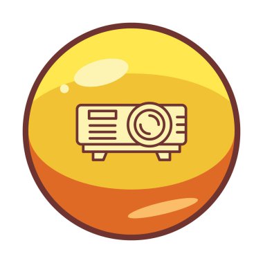 Projector  web icon vector illustration
