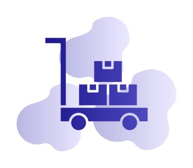 Tramvay web simgesi, vektör illüstrasyonu