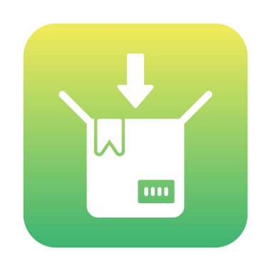 paket simgesi vektör illüstrasyonu