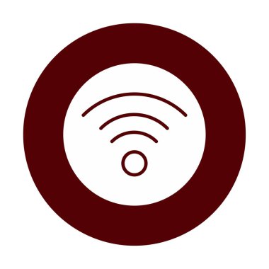 wifi simgesi, vektör illüstrasyonu basit tasarım