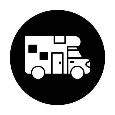 Van düz vektör simgesi