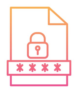 Dosya Parolası vektör çizimi