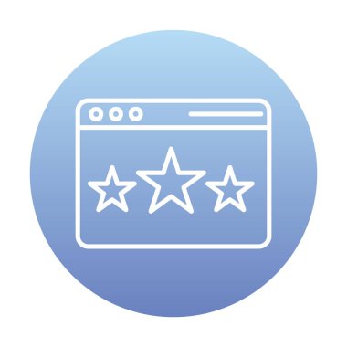 Web sayfası Geri bildirim simgesi, vektör illüstrasyonu