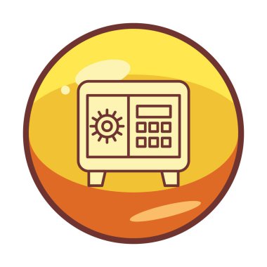 Güvenli kutu vektör çizimi tasarımı