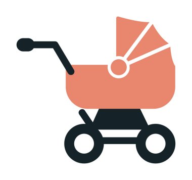 bebek arabası kutsal kişilerin resmi, vektör çizim 