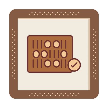 Bitiş noktası simgesi vektör illüstrasyon tasarımı