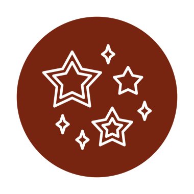 yıldızların vektör illüstrasyonu