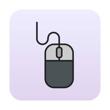 bilgisayar faresi, basit simge vektör çizimi 