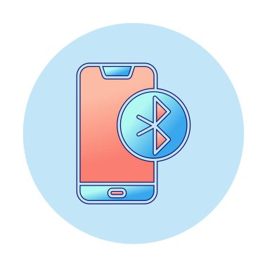 Bluetooth simgesi vektör çizim