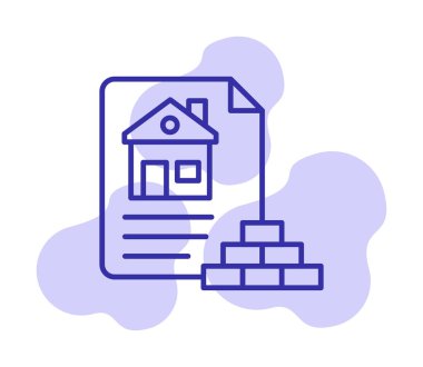 Ev Dosyası simgesi, vektör illüstrasyonu 