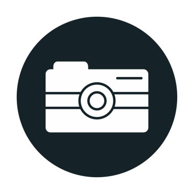 Kamera. Web simgesi basit illüstrasyon 