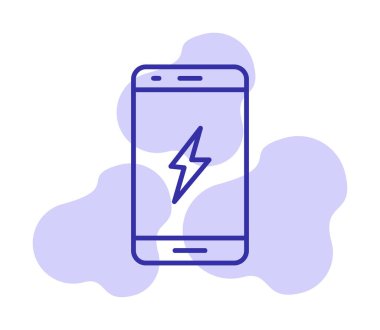 Mobil simge vektör illüstrasyonunu şarj et