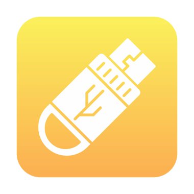 Basit Flash Disk simgesinin vektör çizimi