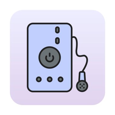 Su banyosu web simgesi, illüstrasyon