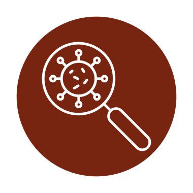 Virüs Arama Vektörü illüstrasyonu