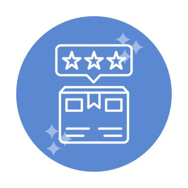 Teslimat kutusu simgesi, vektör illüstrasyonu basit tasarım