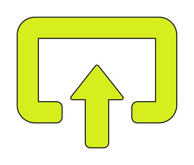 Girdi düz vektör simgesi