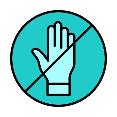 Web simgesine, vektör illüstrasyonuna dokunma