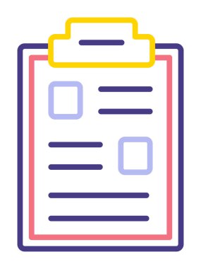 Basit Pano Simgesi, vektör illüstrasyonu