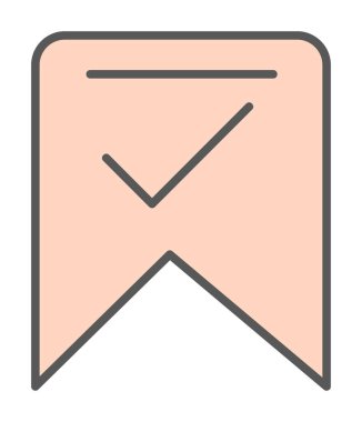 işaret simgesini işaretle, vektör illüstrasyonu basit tasarım