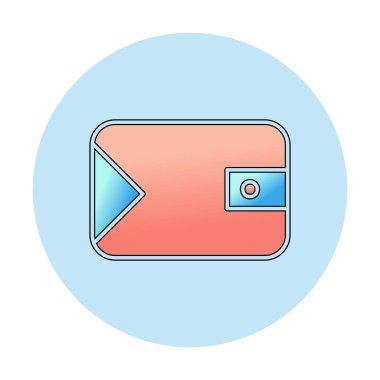 cüzdan web simgesi basit illüstrasyon