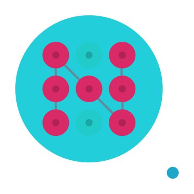 Desen ağ simgesi, vektör illüstrasyonu