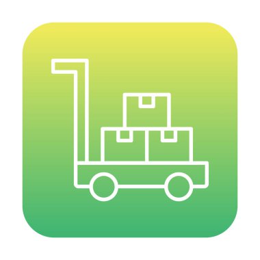 Trolley simgesi, vektör illüstrasyon tasarımı.