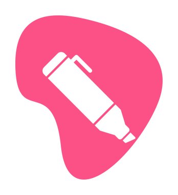 Vurgulama simgesi web basit illüstrasyon