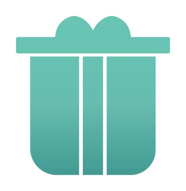 hediye kutusu simgesi, vektör illüstrasyonu  