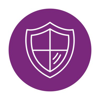 kalkan simgesi, vektör illüstrasyonu