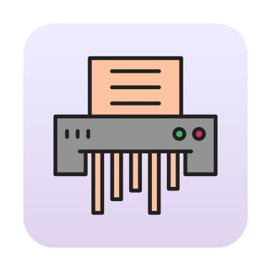 kağıt öğütücü makinenin vektör çizim